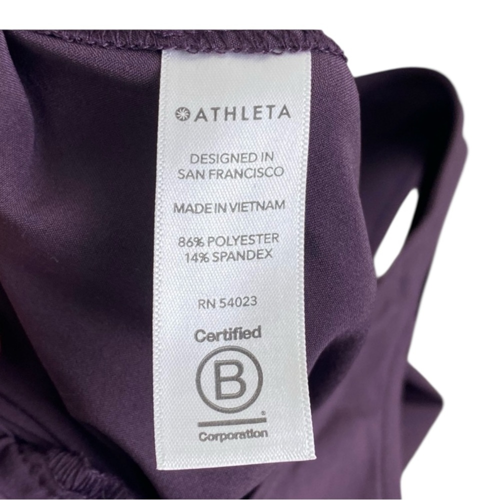 ATHLETA Revive Wide Leg Travel Jumpsuit in Agate (Eggplant) Size 10 -- WOW WOW!! - Picture 12 of 14